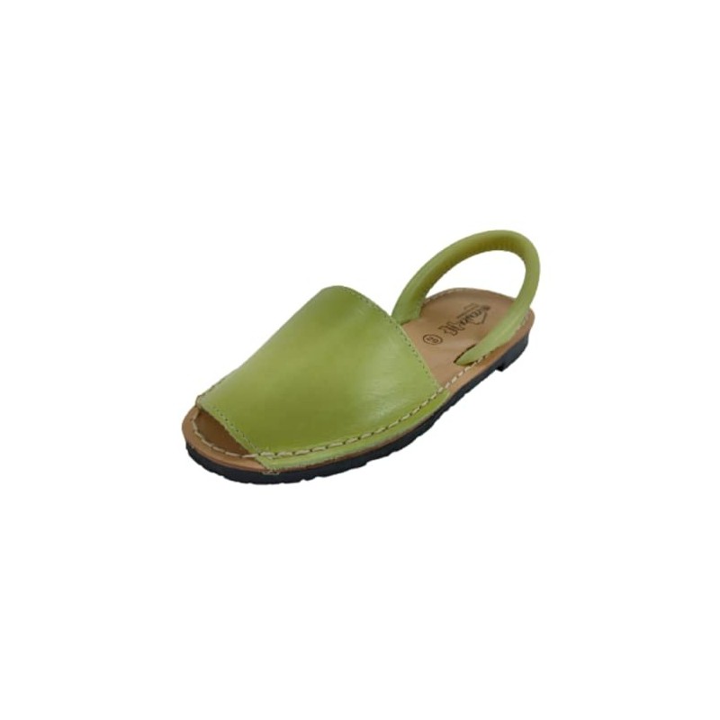 Zapatos Menorquinas Piel Cuero - Abarca Infantil Unisex en Nobuk - Sandalias Ibicencas
